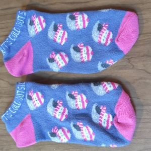 Blue and Pink Socks